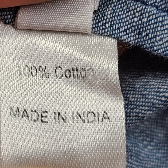 Banjanan Ornate Floral Embroidered Chambray Skirt - Picture 9 of 9